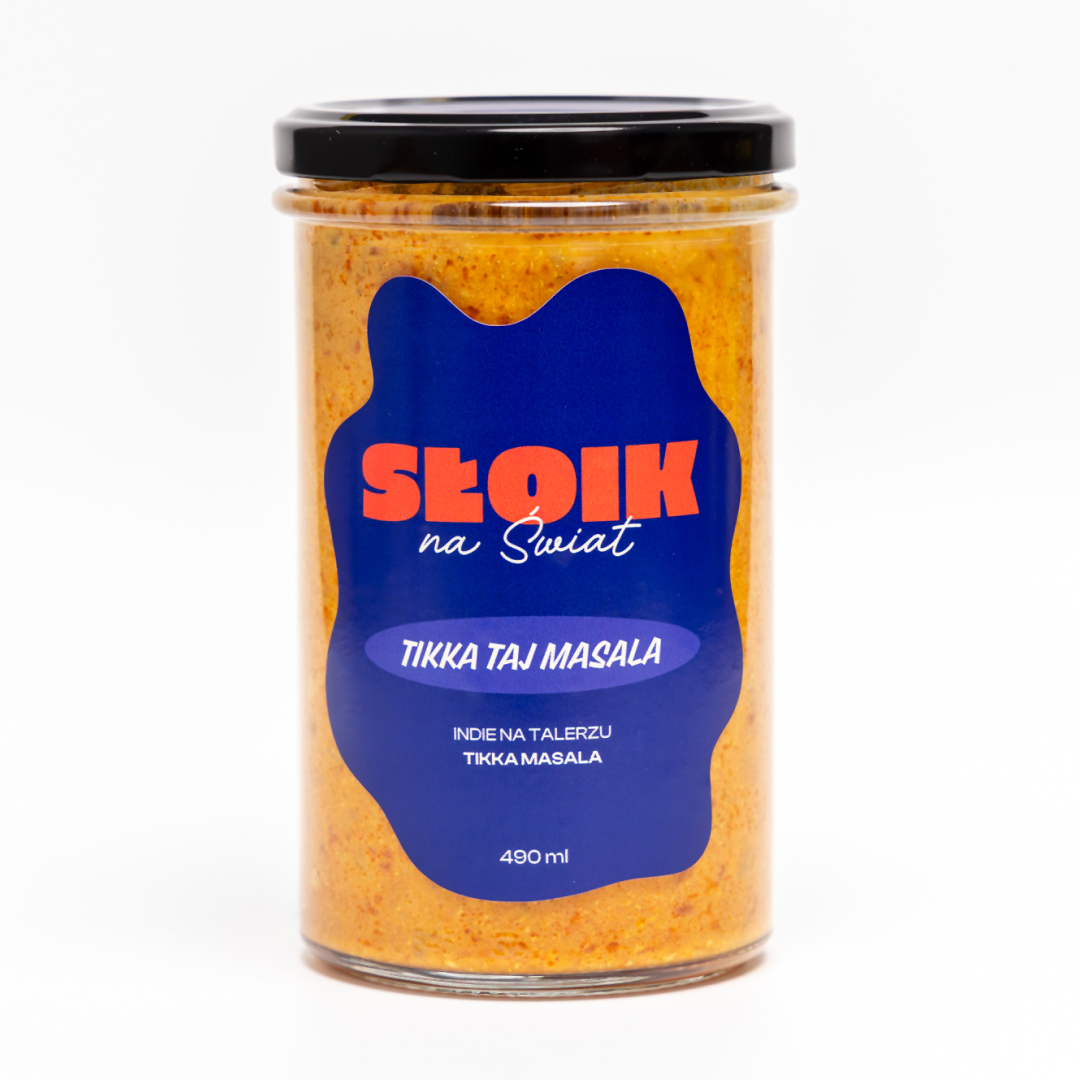 Słoik na Świat gotowe zdrowe danie w sloiku tikka masala Tikka Taj Masala.