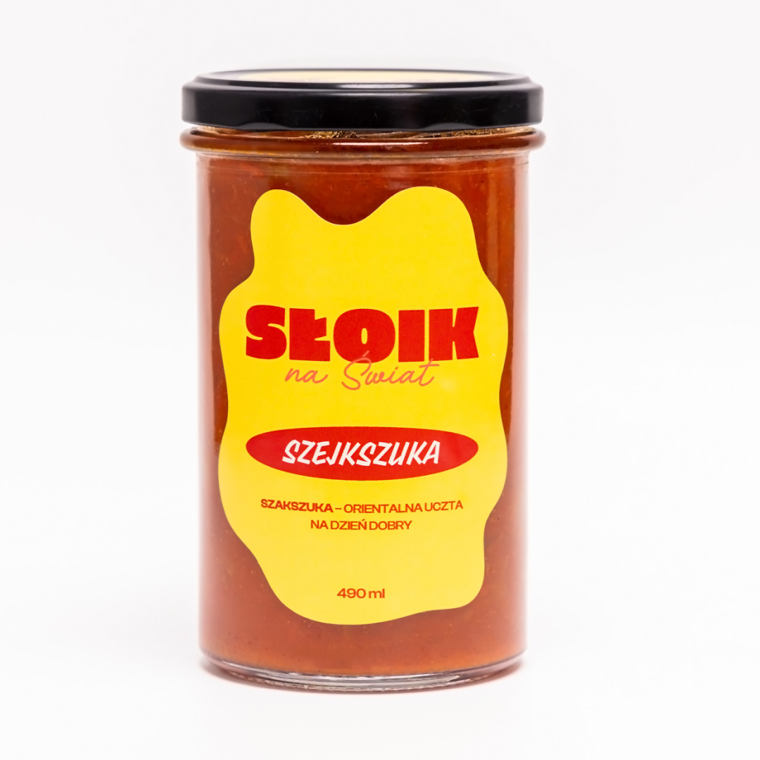 Słoik na Świat gotowe zdrowe danie w sloiku szakszuka Szejkszuka.